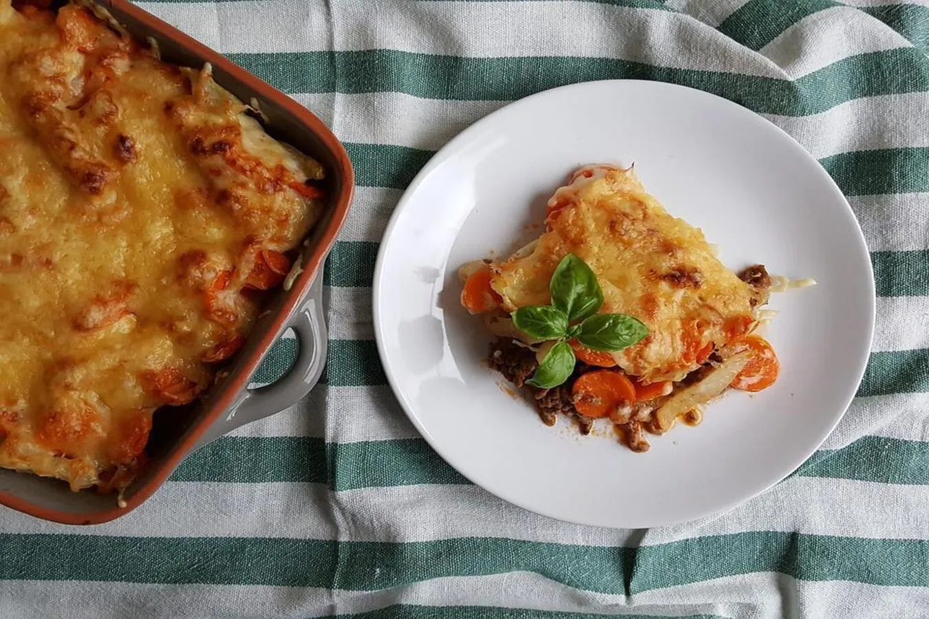 Gezonde lasagne met seizoens­groenten